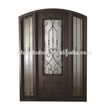 Nuevo estilo barato precio acero hierro diseño de una sola puerta